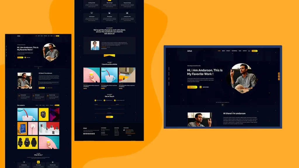 قالب سایت پورتفولیو