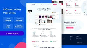 دانلود رایگان قالب لندینگ پیج نرم‌افزاری لایه باز با طراحی مدرن و حرفه‌ای
